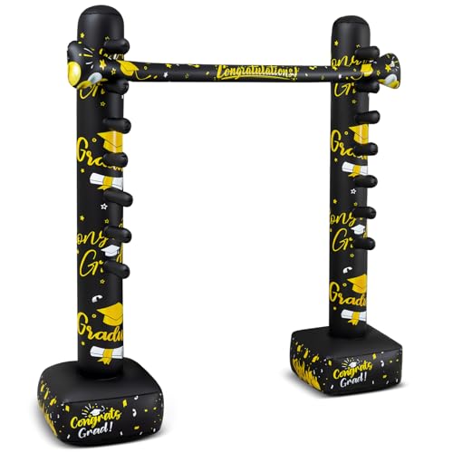 Threan Graduation Inflatable Limbo Game for Kids Adults Grad Party Games Fun Carnival Limbo Stick Graduation Inflatable Decoration Supplies Outdoor Party