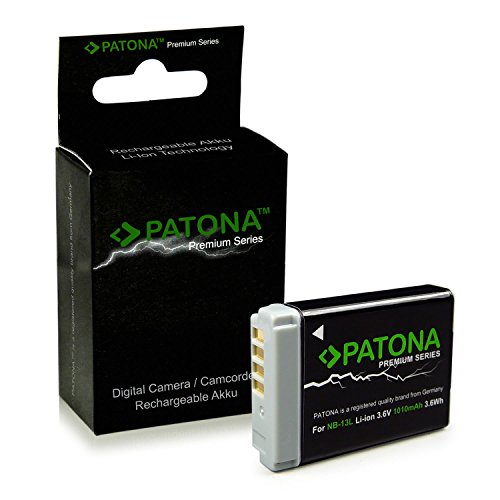 PATONA Premium Bateria NB-13L Compatible con Canon PowerShot G7X, G5X, G9X, G7X Mark II, SX720 HS