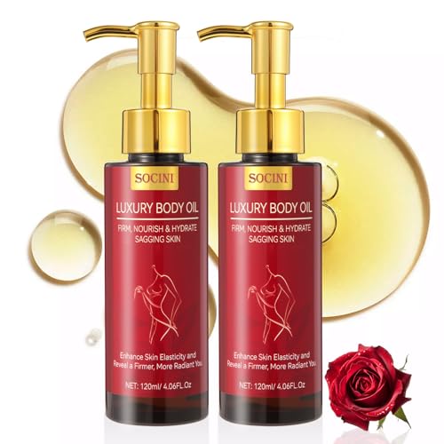 Body Firming Oil-Luxury Body Oil for Crepe Skin Glow&Silky Remedy for Women Tightening & Hydrating Treatment for Arms Legs Stomach Natural Lightweight Non-Greasy Formula for Dry Skin (Pack of 2)