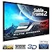 Elite Screens Sable Frame 2 Series, 92-inch Diagonal 16:9, Active 3D 4K Ultra HD Ready Fixed Frame Home Theater Projection Projector Screen, ER92WH2