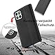 Handyhülle für Samsung Galaxy A22 5G Hülle mit Schutzfolie, Galaxy A22 5G Hülle Wallet Leder Kartenfach Standfunktion Schutzhülle für Samsung A22 5G Flip Case Cover Klapphülle (Schwarz)