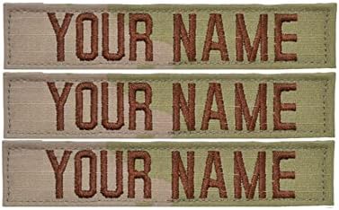 Custom 3 Piece USAF 3-Color OCP Name Tape with Hook Fastener