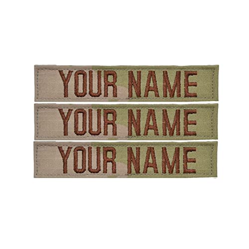 Custom 3 Piece USAF 3-Color OCP Name Tape with Hook Fastener