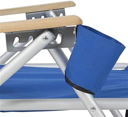 Miniatura 9 de Silla reclinable para patio, tumbona reclinable para camping, piscina, soportes de playa, muebles de camping, silla reclinable plegable, silla de