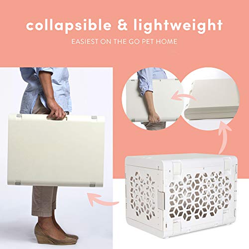 PAWD Fully Collapsible Dog Crate, Stylish Portable Dog Crate for Pet Travel, Dog Kennel for Small Dog or Cat, Small… - Image 5