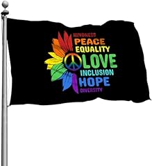 Sunflower Pride Kindness Peace Equality Love Inclusion Hope Diversity LGBT