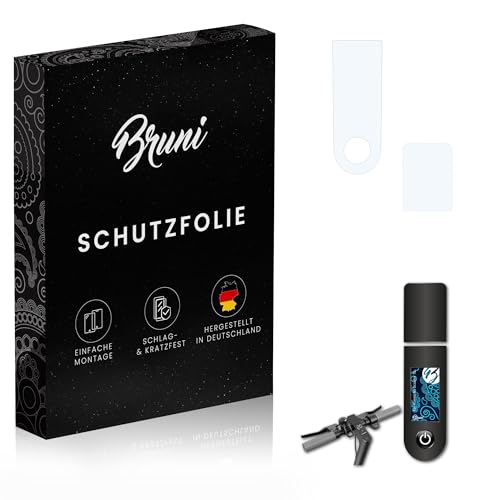 Bruni Screen Protector compatible with Xiaomi Mi Scooter 1S Protector Film, crystal clear Protective Film (Set of 2)
