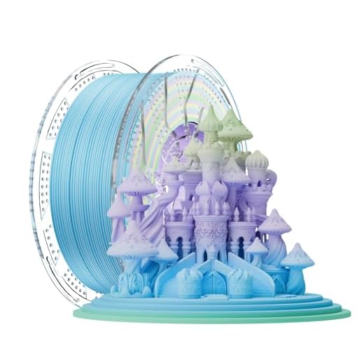 Chitu Systems Conjure Matte Rainbow PLA, 1.75mm Christmas Matte Rainbow 3D Printing Filament, Reusable Spool Compatible with Bambulab Refill Filament, 1KG/2.2lb