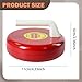 JISADER Kids Curling Game Travel Party 11cm Winter Sports Equipment Floor Curling Toy for Activities School Classroom, red