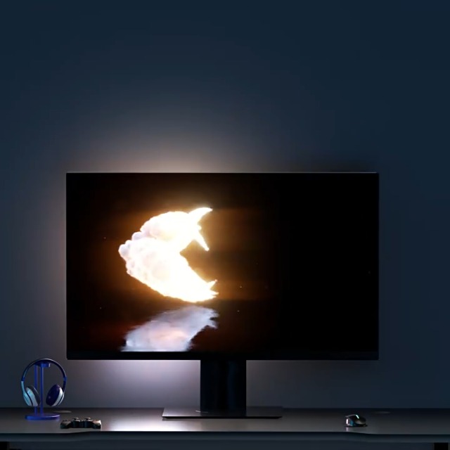 Image of Monitor LED Backlights for PC & Mac, LED Strip Lights that Sync with Screen Color or Music, Computer Light Bar Behind Monitor, LEDs for Desk Gaming, USB Interface, Software Control (34 in)