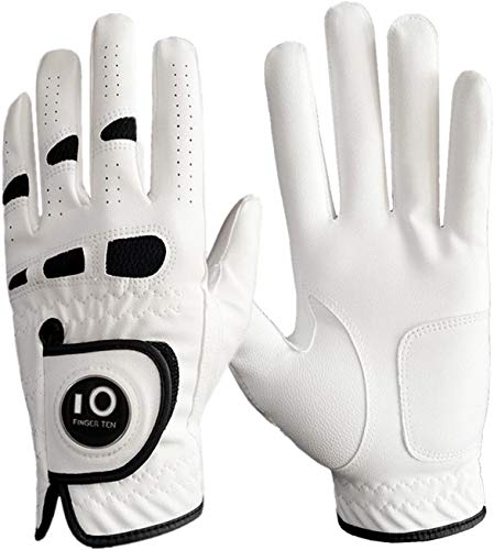 image for Men’s Golf Glove Left Hand Right with Ball Marker Value 2 Pack, Weat