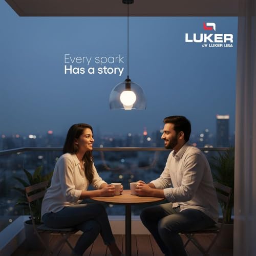 Image of LUKER JVLuker 15W LED Bulb B22 Base Energy Efficient 2 Star Light 120 Degree Wide Beam Coverage High CRI Surge Protection Lights for Home and Office, 1 Year Warranty (Pack of 4, White)