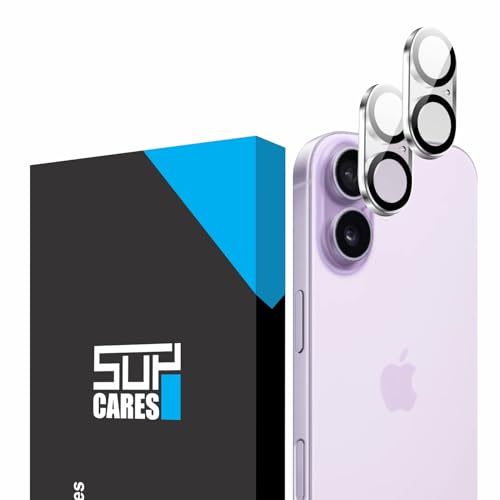 Image of SupCares Premium Camera Lens Protector Tempered Glass Compatible For iPhone 17 With Installation Kit | Edge to Edge Coverage | Transparent | Pack of 2
