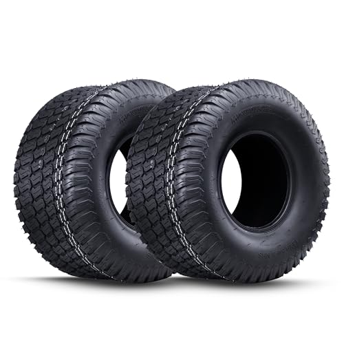 MAXROLLORS (2 Pack) 18x9.50-8 Lawn Mower Tires 18x9.5-8 for Garden Tractor Riding Lawnmower Tire 4 Ply Tubeless Turf-S Pattern 1040 lbs Capacity