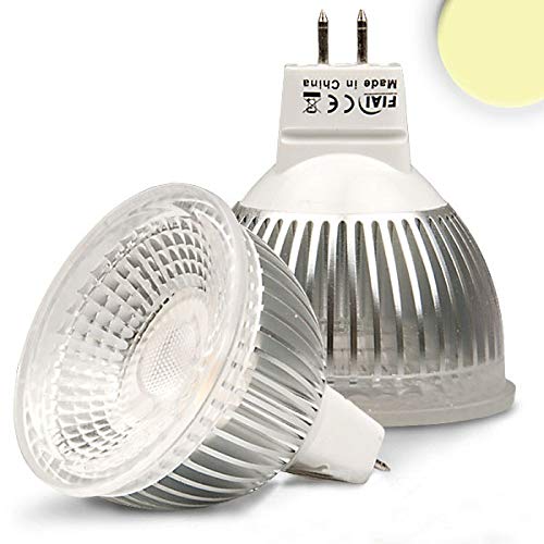 IsoLED MR16 LED Strahler 6W GLAS-COB, 70° warmweiss, dimmbar Cover