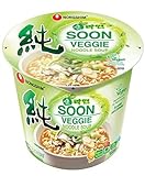 Nongshim Soon Cup Noodle Soup, Veggie, 2.6 Ounce (Pack of 6), Set of 4