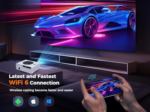 Image of (4K HDR10, 3GB RAM 64GB, 24000 Lumen & HDMI ARC) TOPTRO Q10 Max Projector 4K Ultra HD, AI Fully Automatic, 5G WiFi, YouTube Hotstar Prime Netflix,1080p Native Mini LED Toptro Projector for Home use