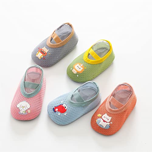 Baby Infant House Slippers With Non Slip Bottoms Dinosaur Pattern Slipper Socks With Grippers Newborn Breathable Shoes4