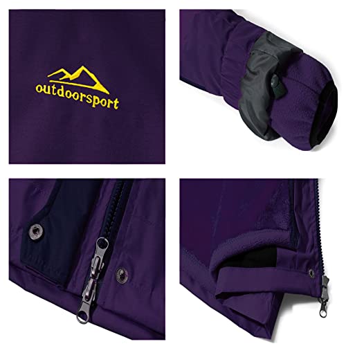 Magcomsen Women Ski Jacket Waterproof Jacket Winter Coats Fleece Lined Jacket Rain Jacket Snow Jacket Winter Jacket Skiing #TOP4