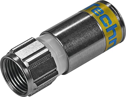 TechniSat 20 connettori a compressione F 4.9 F per cavo coassiale, cavo antenna, cavo satellitare, impermeabile e resistente alle intemperie TechniSat 20 connettori a compressione F 4.9 F per cavo coassiale, cavo antenna, cavo satellitare, impermeabile e resistente alle intemperie