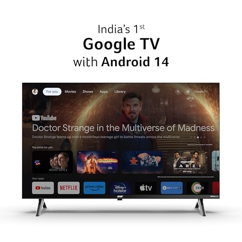 Image of acer 80 cm (32 inches) Ultra I Series HD Smart LED Google TV AR32HDJGU2841BD (Black)