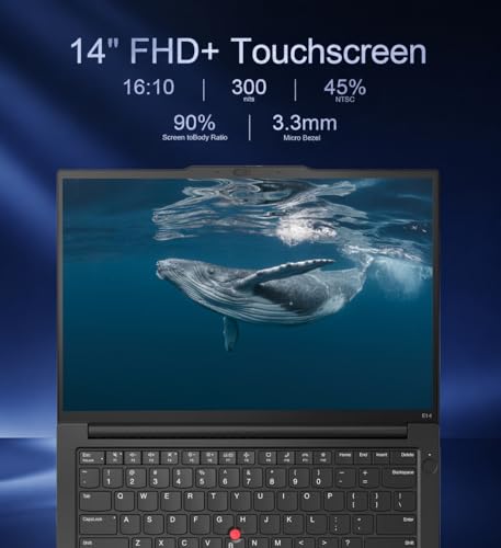 Image of Lenovo ThinkPad E14 Business Touchscreen Laptop (14 inch FHD+, Intel Core i5-1335U (> i7-1255U), 16GB RAM, 512GB SSD), Fingerprint Reader, 1080p Webcam, Backlit, Thunderbolt 4, Ethernet, Wi-Fi, Win 11 Pro