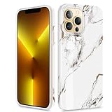 GVIEWIN for iPhone 13 Pro Max Case, Marble Soft TPU Shockproof Protective Case, Ultra Slim Thin Glos