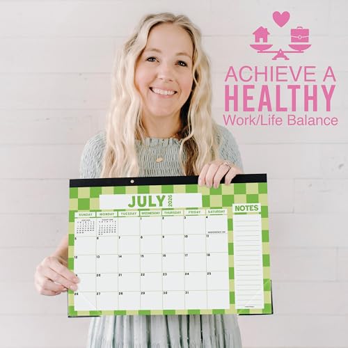 Image of Hadley Designs Large Teacher Desk Calendar 2026-2027 - Desktop Calendar 2026, 18-Month Academic Desk Calendars for School, Home & Office, Cute Classroom Must Haves, Back to School Teacher Gifts