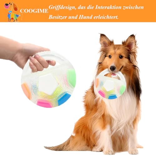 Coogime Hundespielzeug – Jagdbälle für Hunde, Robuster und vielseitiger Hundeball, Fußball der auf der Wasseroberfläche schwimmt, Spielzeug für Mittlere Große Hunde (Schwarz)