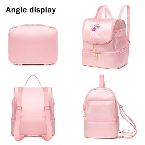 Bolsa de baile infantil estilo princesa para llevar a las clases de ballet de niñas 3