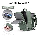 coowoz Travel Backpack For Women Men,Carry On Backpack,Hiking Backpack Waterproof Outdoor Sports Rucksack Casual Daypack Travel Essentials(Olive Green) - Image 5