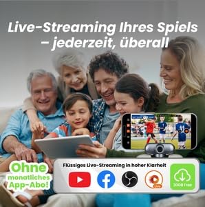 App-Screenshot der XbotGo Chameleon mit Live-Tracking-Modi für Person - Detailansicht von XbotGo Chameleon KI Sport Cam...