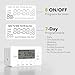 BN-LINK 7-Day Heavy Duty Digital Timer with Dual Outlet, LCD Display, 3-Prong Programmable Design, for Lights, Fans, Coffee Machine, Home, Kitchen, Office, Indoor Use, 125V 15A 1875W, 1 Pack