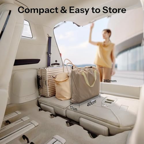 Image of Single Air Bed Inflatable Mattress with Free Electric Pump Quick Self-Inflation /Deflation Guest Air Mattress Blow up Bed for Home Camping Versatile Sofa Cum Air Bed