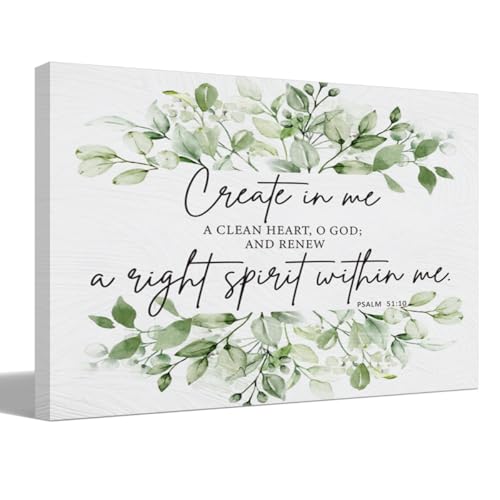 BIWSHA Sage Green Bathroom Decor, Green Wall Decor, Canvas Wall