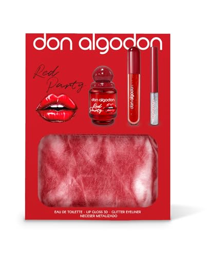 Set Red Party Don Algodón Mujer Mini Incluye la fragancia Red...