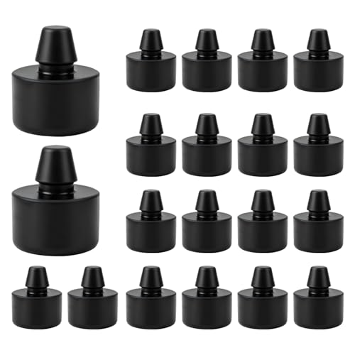 LEYURISE 20 Pcs Grill Lid Rubber Bumpers Push-in BBQ Grill Bumper Feet Replacement Silicone Bumper Pads for Grills Lid Compatible with Weber Genesis Spirit Traveler Replace#: 66061