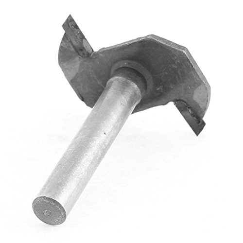 Aexit Straight drill hole Special tool 2 Flutes T Type Undercut Slot Router Bit Cutter 1/4