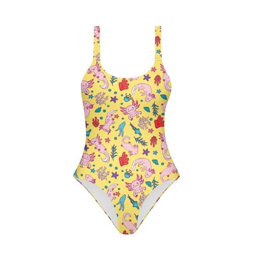 Image of YEXIATODO Kids One Piece Swimsuit for Teen Girls Womens Bathing Suit High Waist Bikini Set Girls Swimsuit for 7-18 Years Old