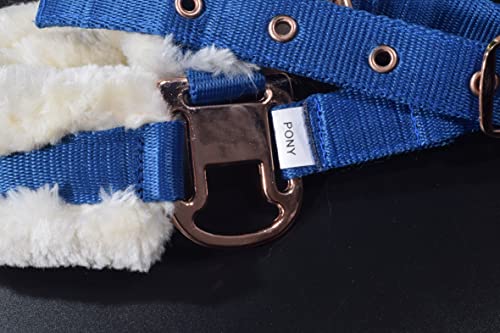 Nrtfe Fleece Halter Set Headcollar Horse Collection Bridle Blue (Horse) #TOP7