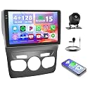 Hikity 4+128G Android 15 Autoradio für Citroen C4L C4 DS4 2013-2017, 10.1" Bildschirmradio mit Wireless CarPlay Android Auto Bluetooth Navi GPS WiFi EQ Doppel-USB und Rückfahrkamera