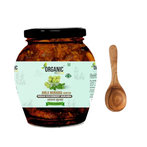 Image of Organic Anand Homemade Dried Amla Murabba Traditional Indian Gooseberry Ka Murabba, Vitamin C Rich Digestive Treat, Healthy & Natural Sweet Snack, Immunity Booster, Delicious Taste (350gm)
