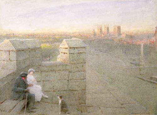 Tableaux Histoire ancienne de York par Albert Goodwin Impression sur Toile 60x90cm