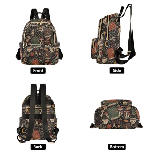 Image of Mushroom Quilted Backpack Purse for Women Fashion Small Backpack S | Shoulder Bag Travel Casual Daypack