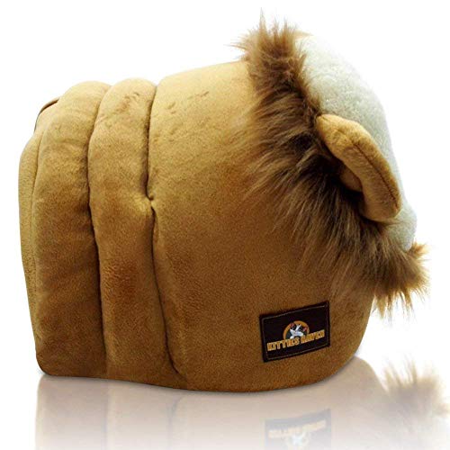 Katzenhöhle Katzen Bett Katzenhaus Pet Katzenbett Löwe oder Giraffen Optik B32 x L36 x H30 cm Schlafplatz. Auch für kleine Hunde geeignet - Image 6