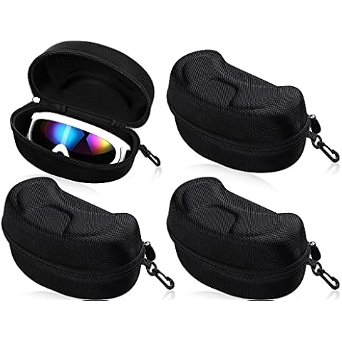4 Pcs Winter Ski Snowboard Goggles Box Big Hard Sports Glasses Case Sports Glasses Storage Holder Hard EVA Protection Carrying Case Shell Storage Case for Snow Sport Cover