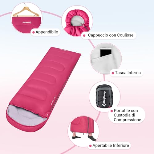 KingCamp Sacco a Pelo Invernale Sacchi a Pelo