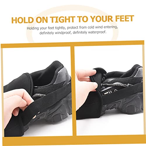 Fundas para botas de montaña HANABASS, fundas antideslizantes para calzado de ciclismo, impermeables, cortaviento y térmicas para uso en exteriores miniatura 6