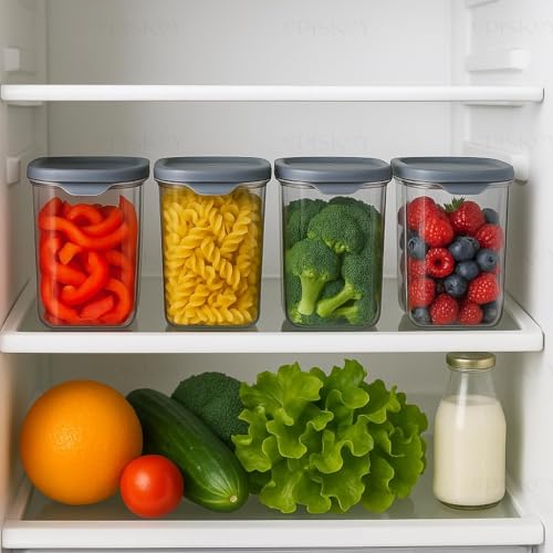 Image of STOREG Airtight Kitchen Storage Containers Set 1 PCS | 1000 ML Pulses, Grains, Cereals, Dry Fruits | Leak Resistant, BPA-Free, Freezer Safe, Stackable Containers (Pack OF 1)