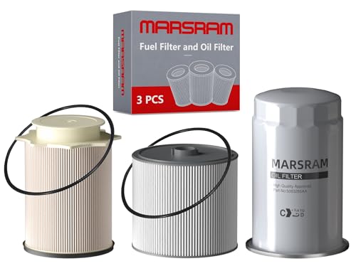 Marsram 6.7 Cummins Fuel Filter And Oil Filter Kit Fits For 2019-2023 Ram 250...
